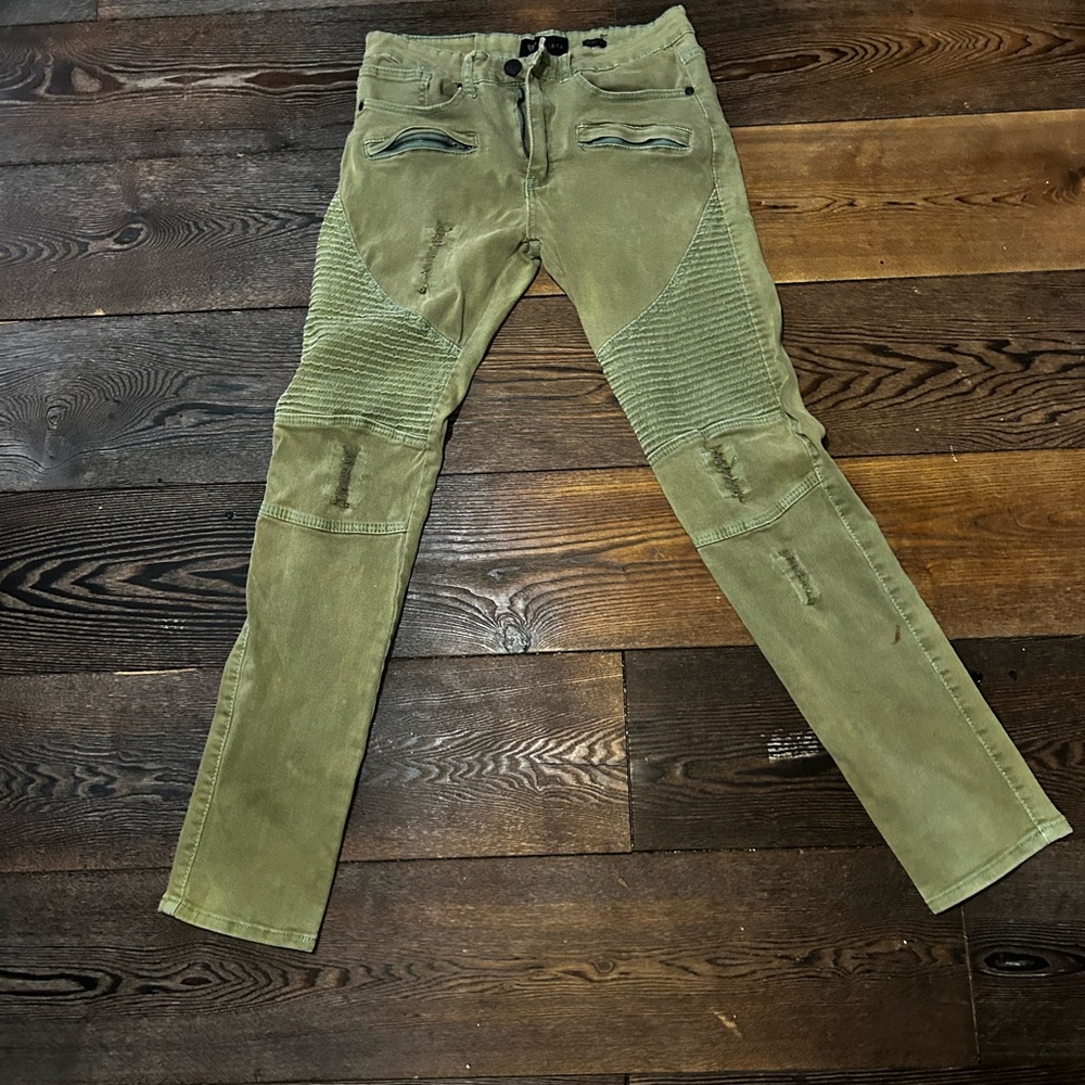 Aime Leon Dore Olive Green Skinny Fit Pants